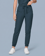 Women's High Waisted Jogger Pant Dark Harbor - Scrubloop