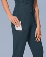 Women's High Waisted Jogger Pant Dark Harbor - Scrubloop