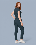 Women's High Waisted Jogger Pant Dark Harbor - Scrubloop