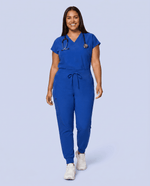 Women's High Waisted Jogger Pant Galaxy Blue - Scrubloop