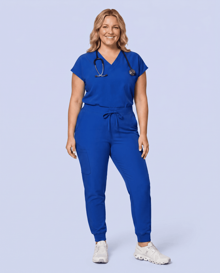 Women's High Waisted Jogger Pant Galaxy Blue