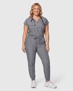 Women's High Waisted Jogger Pant Heather Gray - Scrubloop
