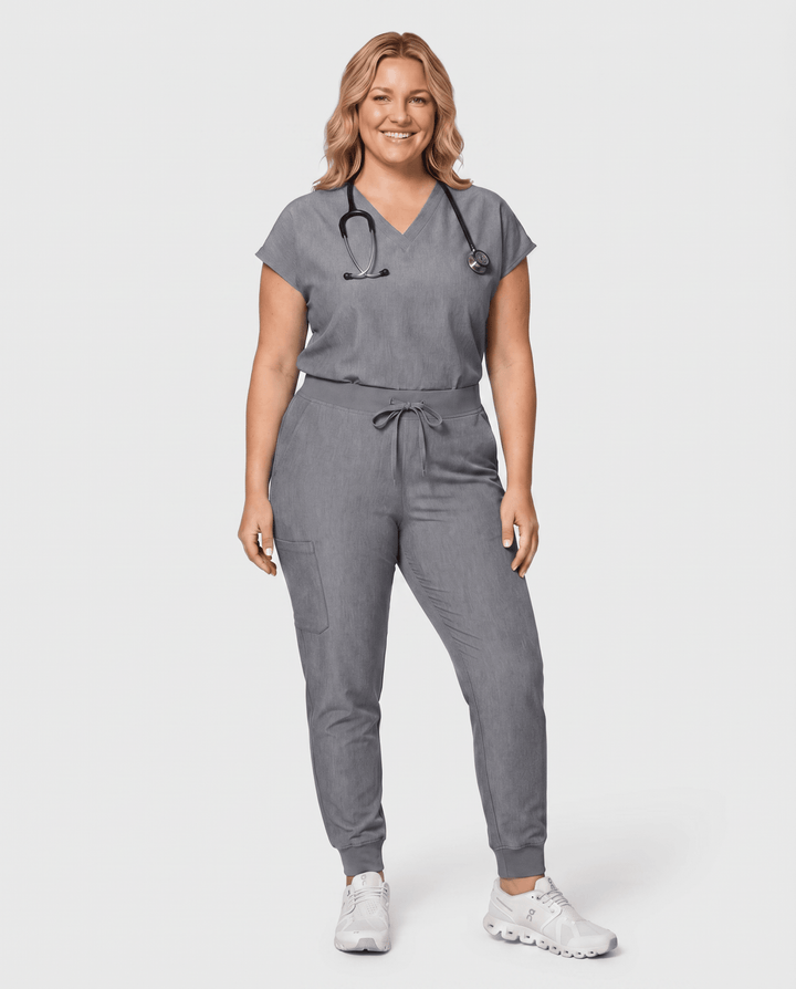 Women's High Waisted Jogger Pant Heather Gray