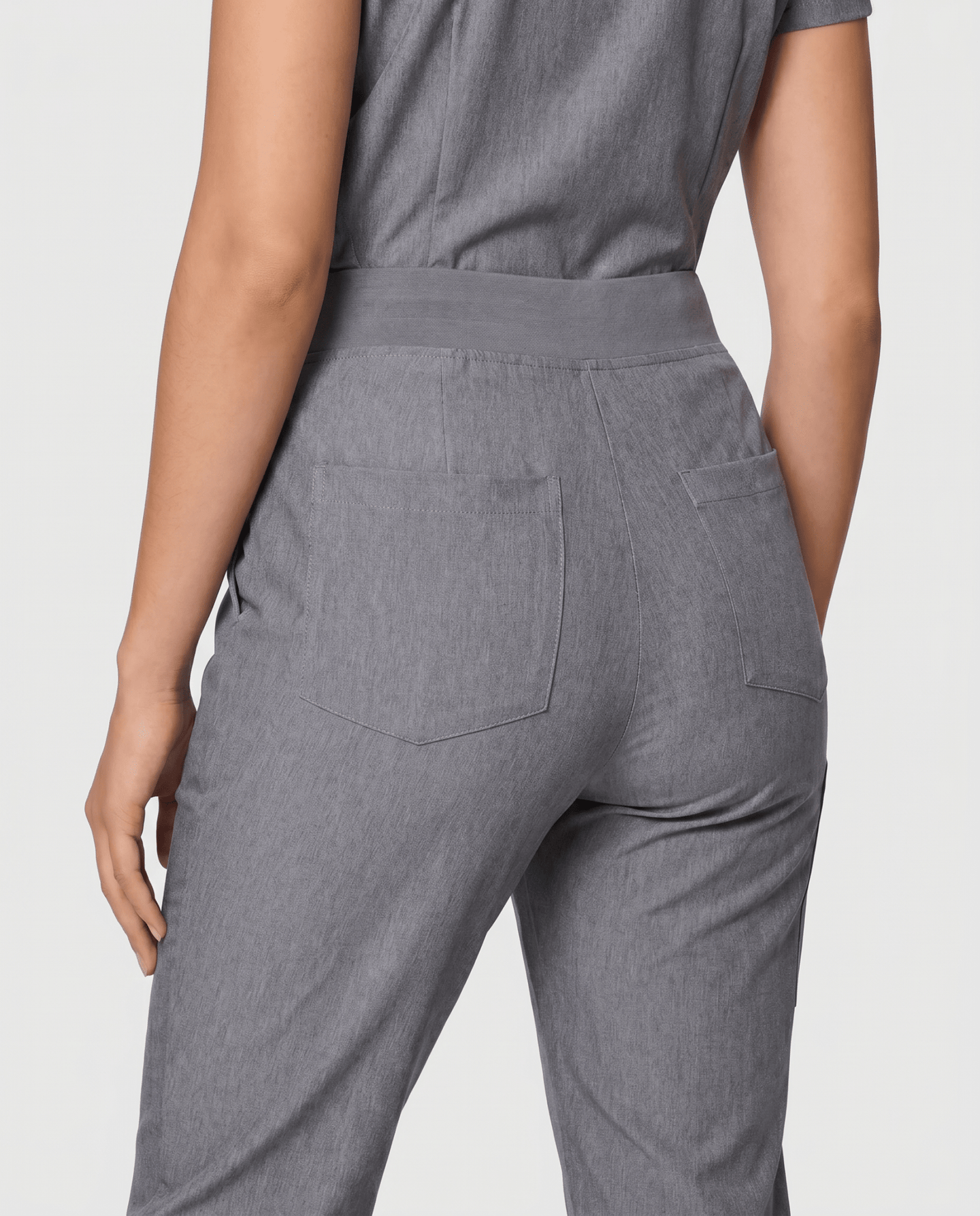 Women's High Waisted Jogger Pant Heather Gray - Scrubloop