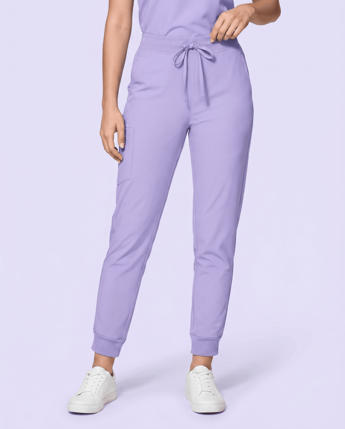 Women's High Waisted Jogger Pant Lavender - Scrubloop