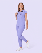 Women's High Waisted Jogger Pant Lavender - Scrubloop