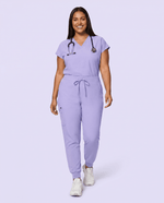 Women's High Waisted Jogger Pant Lavender - Scrubloop