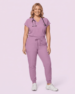Women's High Waisted Jogger Pant Lilac - Scrubloop
