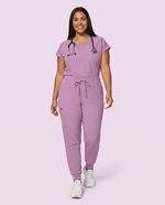 Women's High Waisted Jogger Pant Lilac - Scrubloop