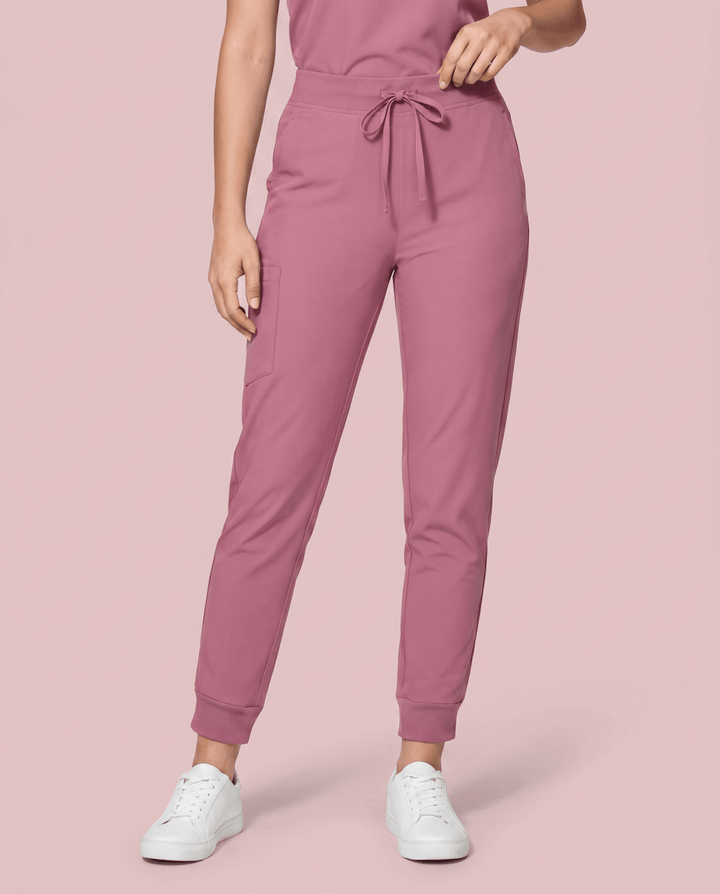 Women's High Waisted Jogger Pant Mauve
