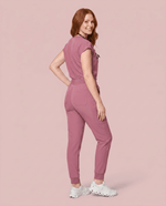 Women's High Waisted Jogger Pant Mauve - Scrubloop