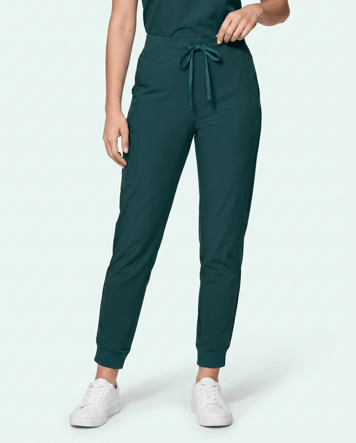Women's High Waisted Jogger Pant Midnight Green