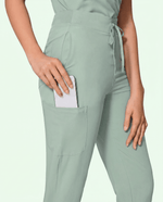 Women's High Waisted Jogger Pant Mint - Scrubloop