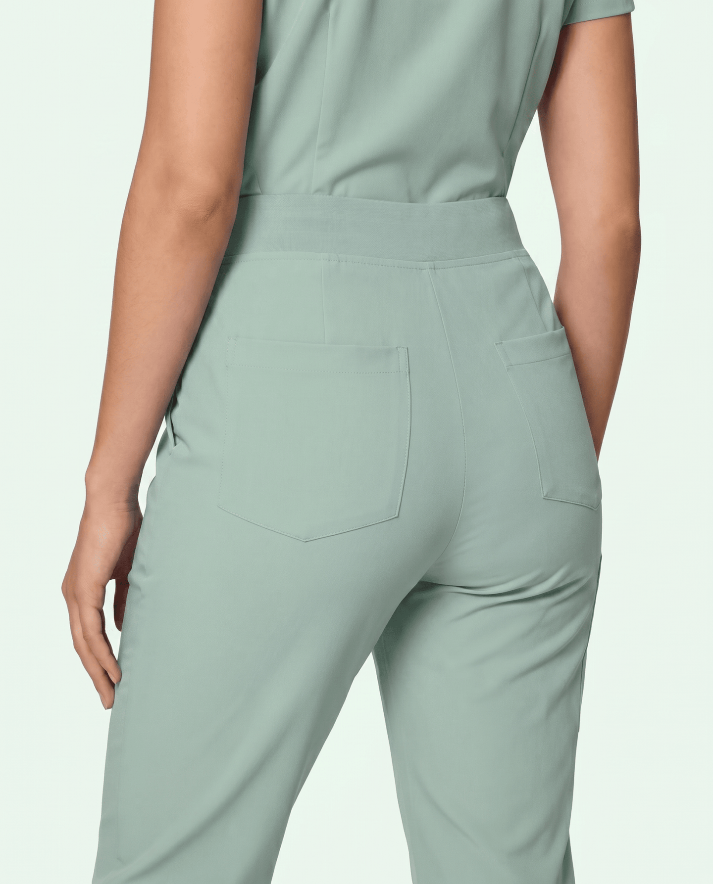 Women's High Waisted Jogger Pant Mint - Scrubloop