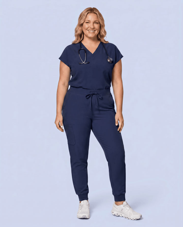 Women's High Waisted Jogger Pant Navy