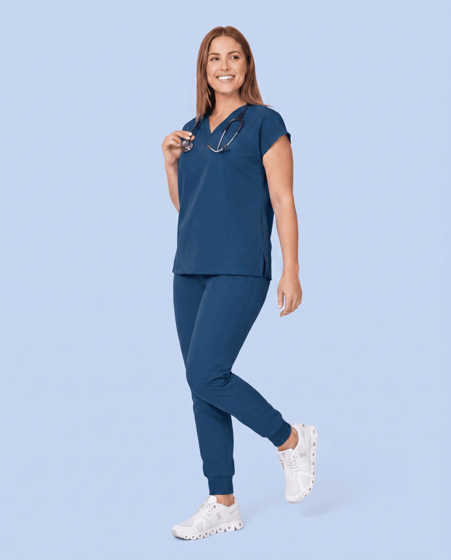 Women's High Waisted Jogger Pant Ocean - Scrubloop