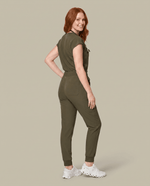 Women's High Waisted Jogger Pant Olive - Scrubloop
