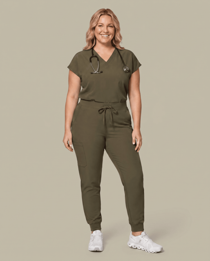 Women's High Waisted Jogger Pant Olive