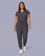 Women's High Waisted Jogger Pant Pewter - Scrubloop
