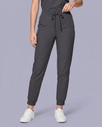 Women's High Waisted Jogger Pant Pewter - Scrubloop