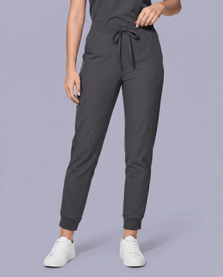 Women's High Waisted Jogger Pant Pewter