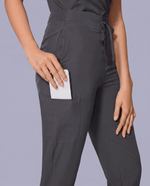 Women's High Waisted Jogger Pant Pewter - Scrubloop