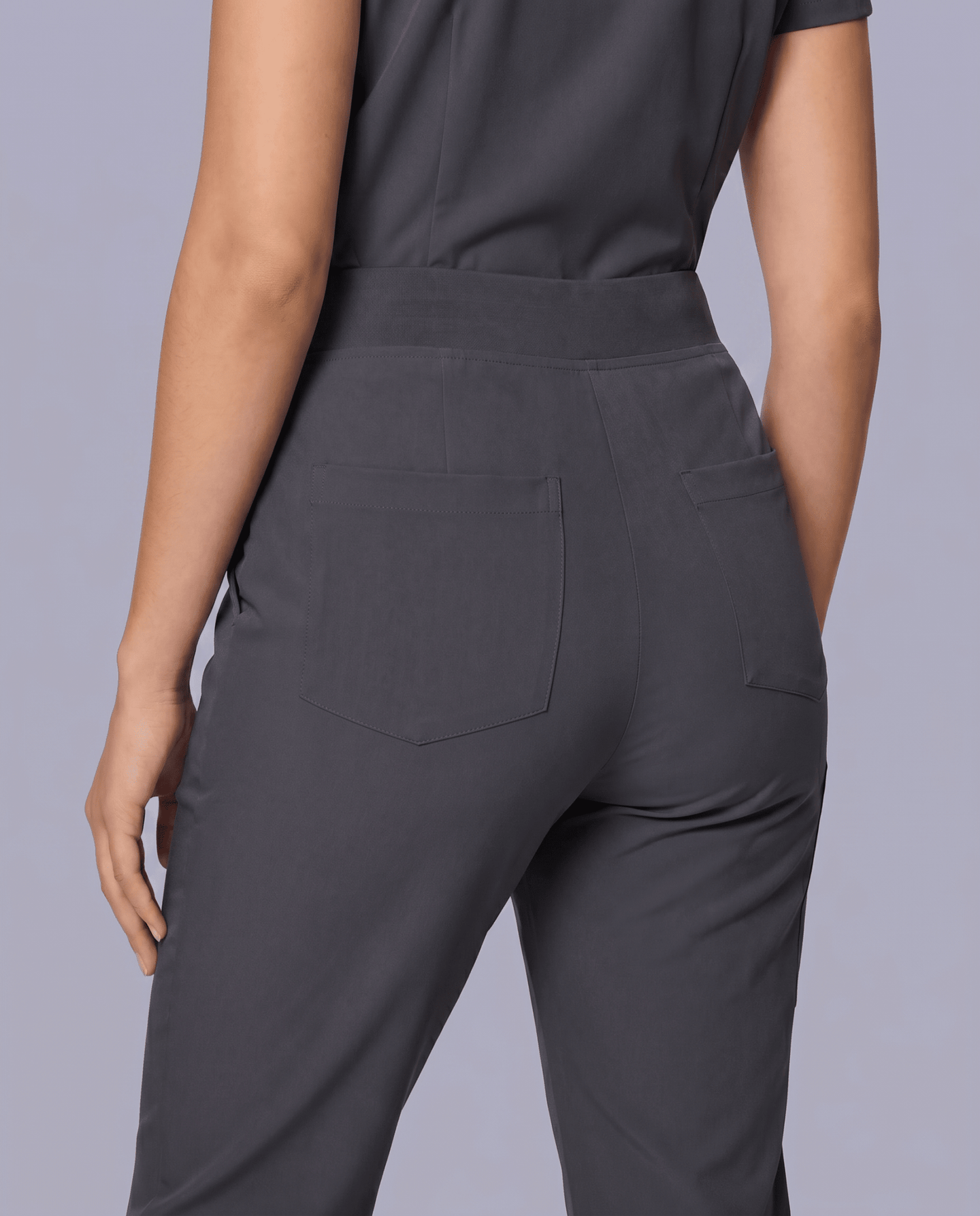 Women's High Waisted Jogger Pant Pewter - Scrubloop