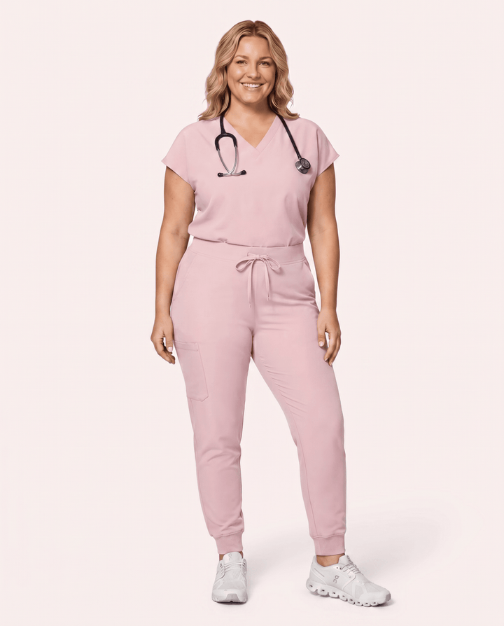 Women's High Waisted Jogger Pant Rose Quartz