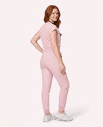 Women's High Waisted Jogger Pant Rose Quartz - Scrubloop