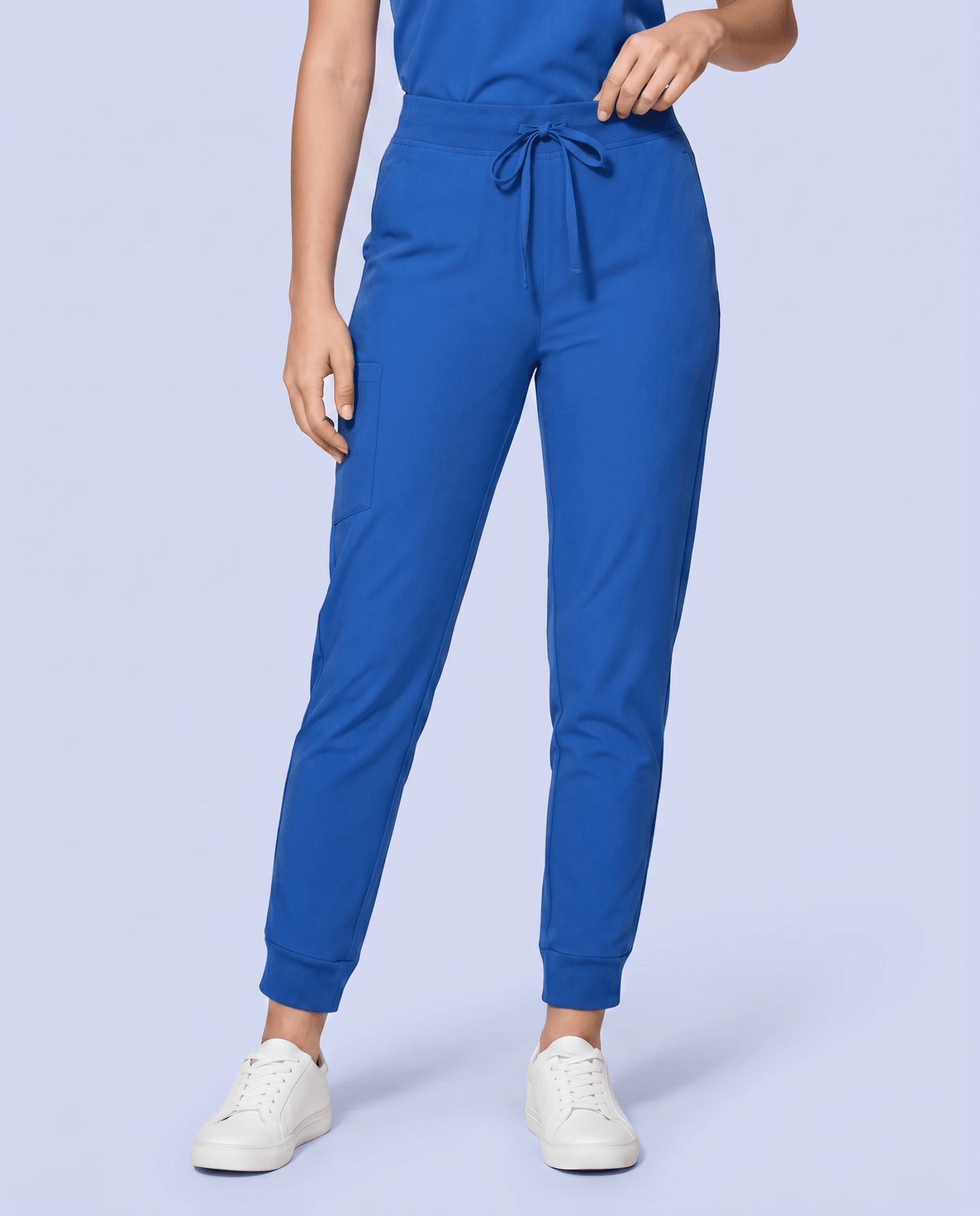 Women's High Waisted Jogger Pant Royal Blue - Scrubloop