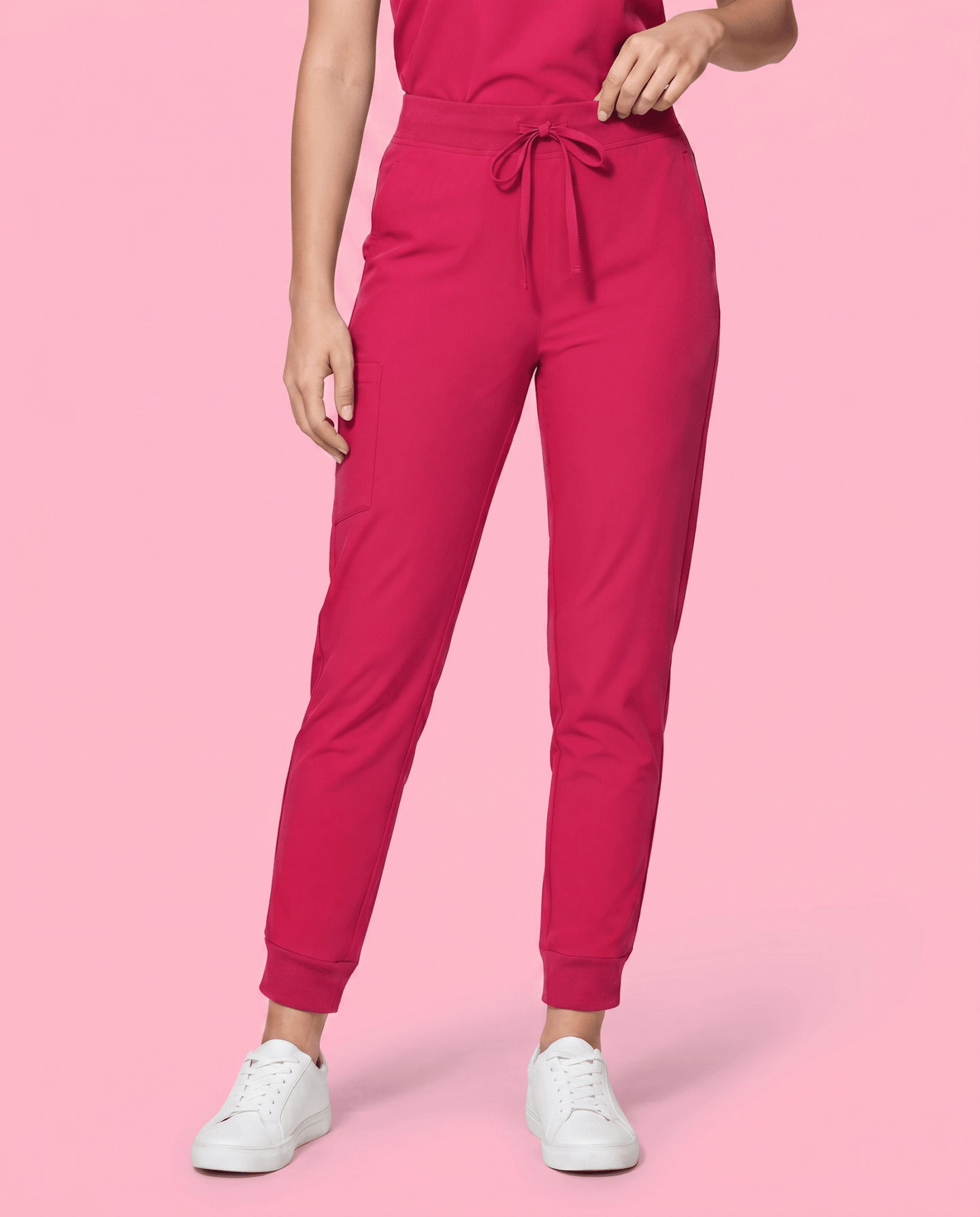 Women's High Waisted Jogger Pant Sangria - Scrubloop