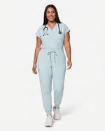 Women's High Waisted Jogger Pant Sky Blue - Scrubloop