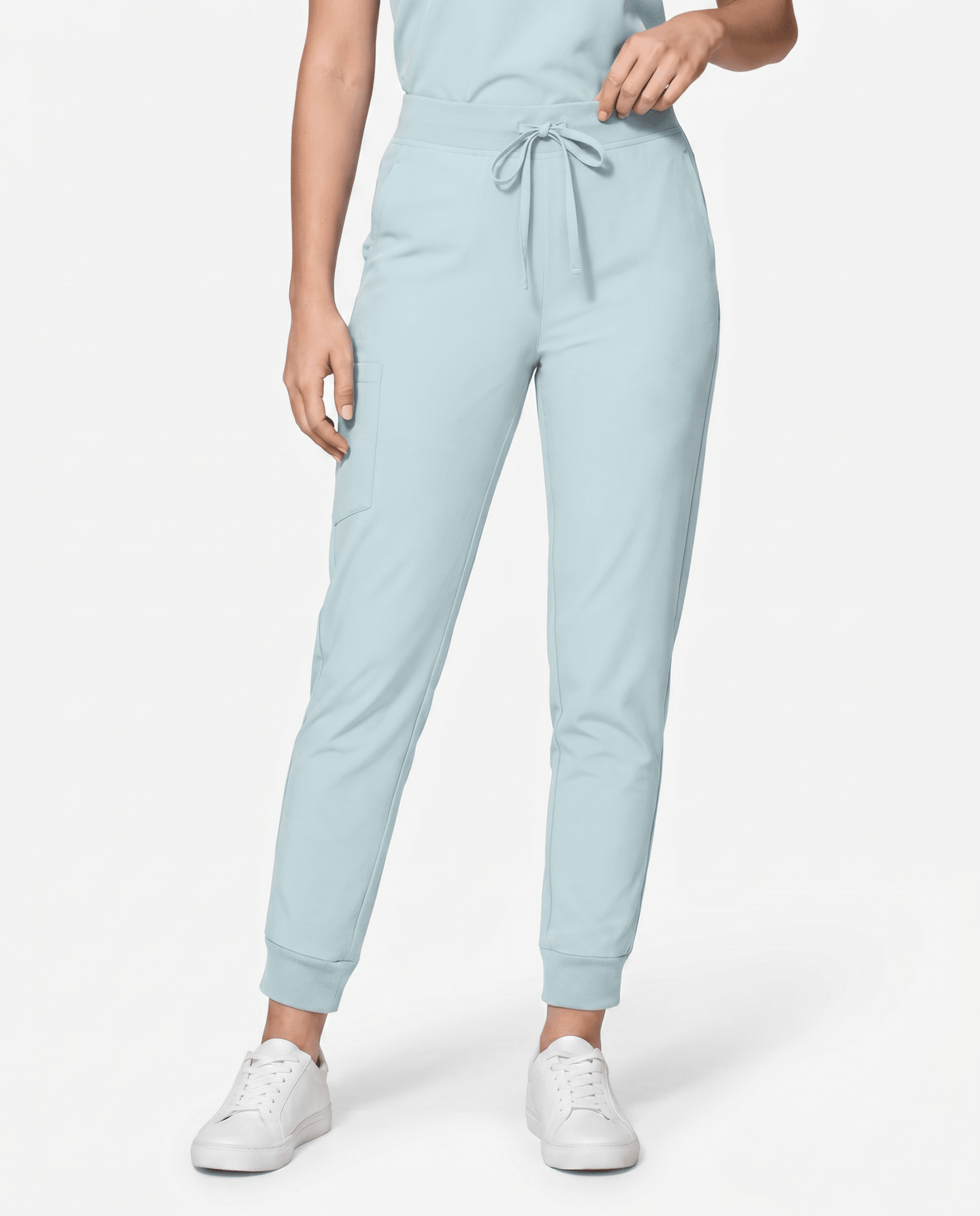 Women's High Waisted Jogger Pant Sky Blue - Scrubloop
