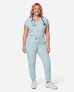 Women's High Waisted Jogger Pant Sky Blue - Scrubloop