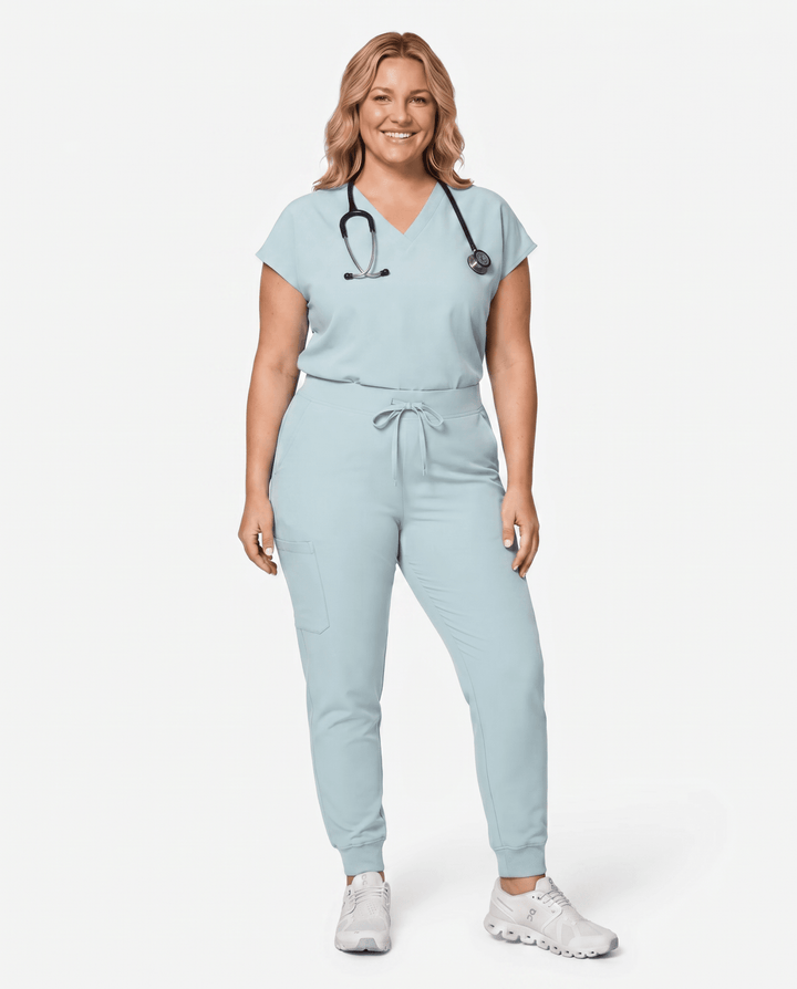 Women's High Waisted Jogger Pant Sky Blue