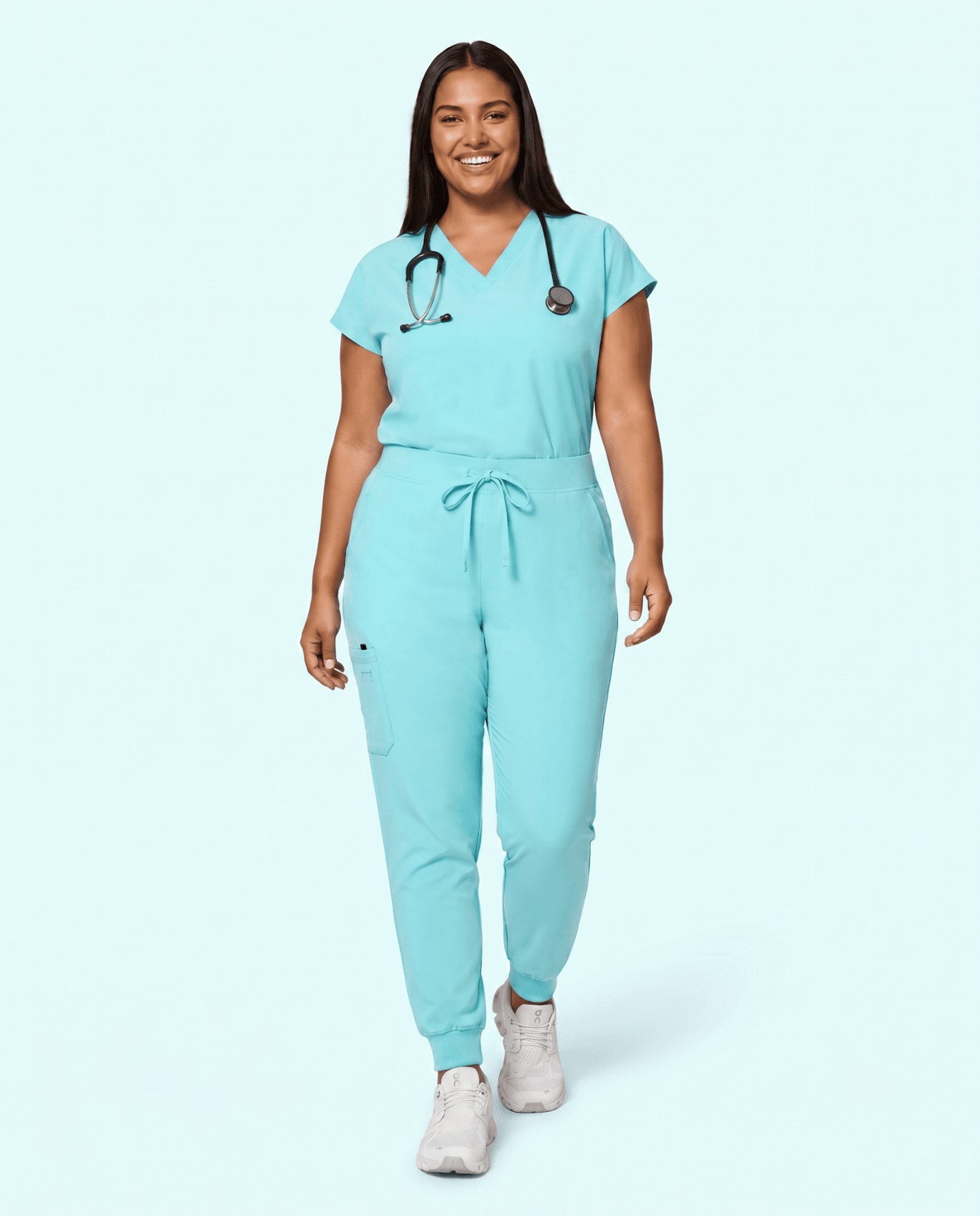 Women's High Waisted Jogger Pant Surf - Scrubloop