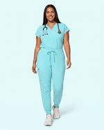 Women's High Waisted Jogger Pant Surf - Scrubloop