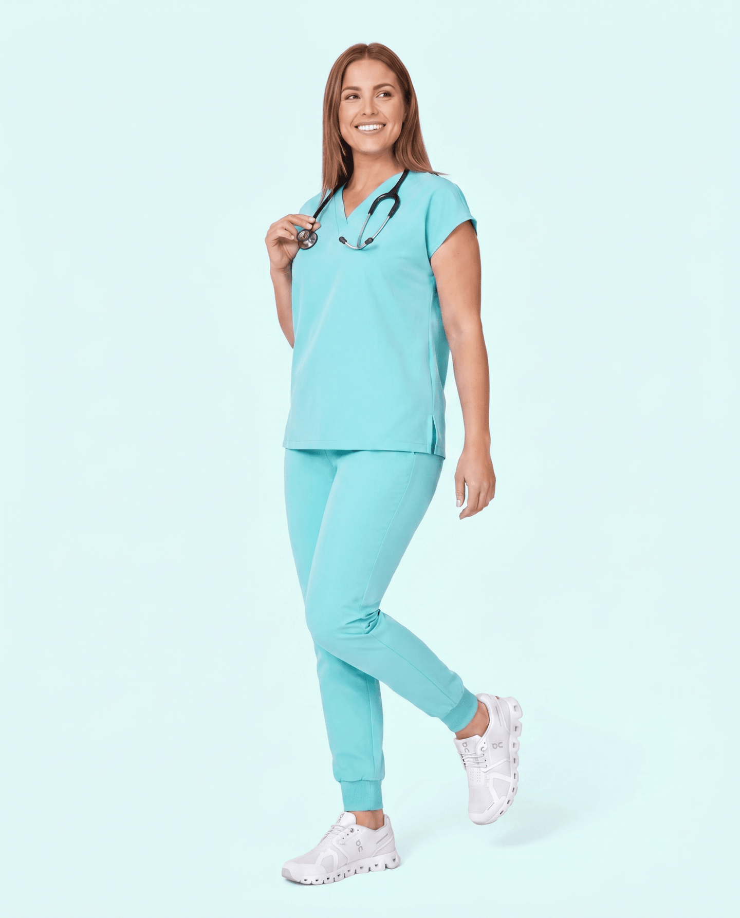 Women's High Waisted Jogger Pant Surf - Scrubloop