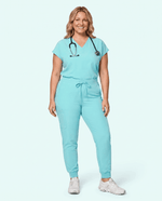Women's High Waisted Jogger Pant Surf - Scrubloop