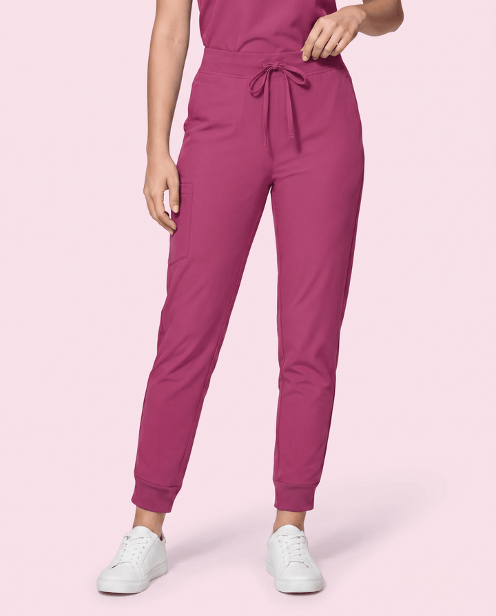 Women's High Waisted Jogger Pant Wild Berry