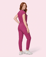 Women's High Waisted Jogger Pant Wild Berry - Scrubloop