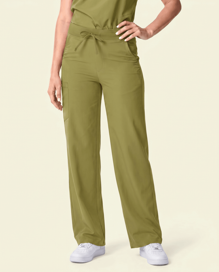 Women's High Waisted Wide Leg Pant Avocado