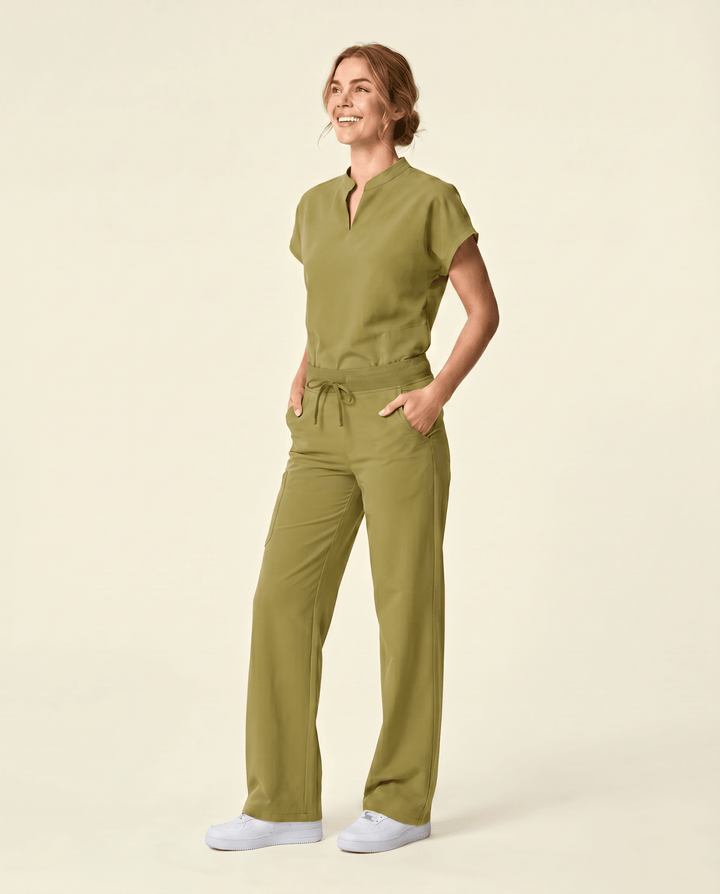 Women's High Waisted Wide Leg Pant Avocado