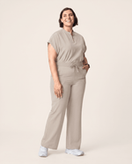 Women's High Waisted Wide Leg Pant Birch - Scrubloop