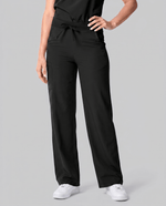 Women's High Waisted Wide Leg Pant Black - Scrubloop