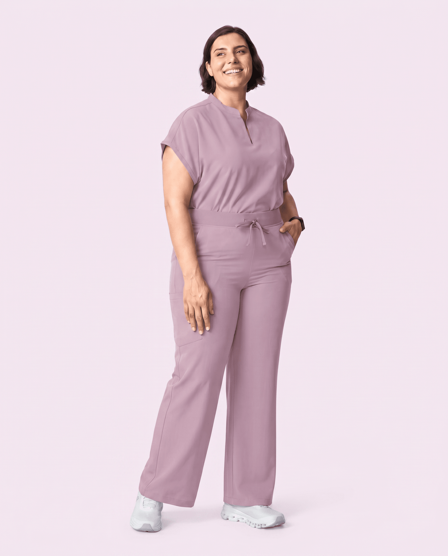 Women's High Waisted Wide Leg Pant Blossom - Scrubloop