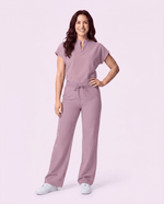 Women's High Waisted Wide Leg Pant Blossom - Scrubloop