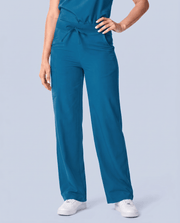 High Waisted Wide Leg Pant Caribbean Blue