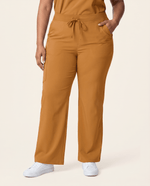 Women's High Waisted Wide Leg Pant Cider - Scrubloop