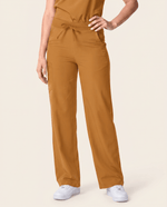 Women's High Waisted Wide Leg Pant Cider - Scrubloop